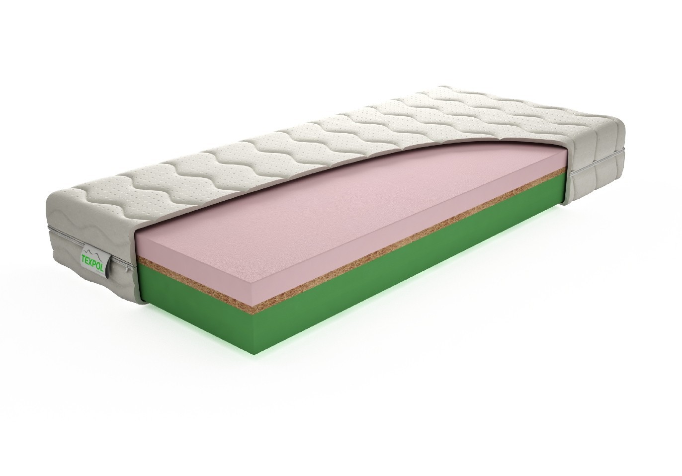 TEXPOL Pohodlná matrace ELASTIC - oboustranná matrace s různými stranami tuhosti 90 x 200 cm, snímatelný potah