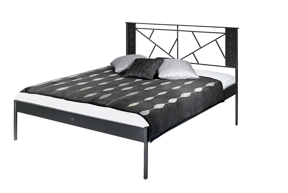 IRON-ART VALENCIA kanape - industriální, loftová, designová, kovová postel 140 x 200 cm, kov