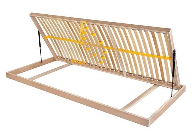 Ahorn DUOSTAR Kombi P PRAVÝ - postelový rošt výklopný z boku 100 x 200 cm, březové lamely + březové nosníky