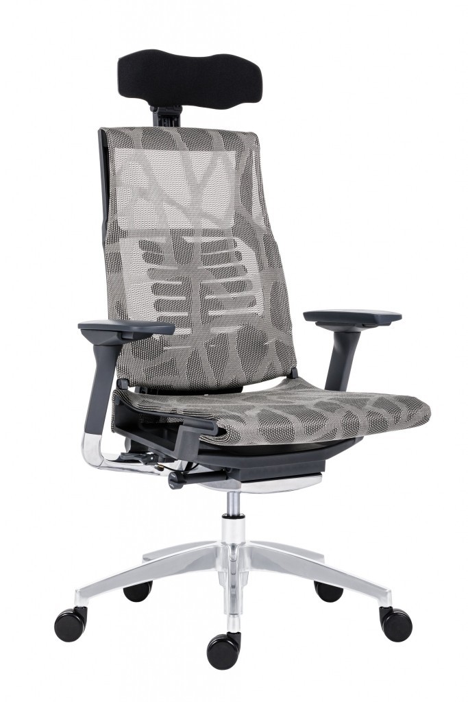 Antares POFIT kancelářská židle tmavě šedá - Antares, plast + textil + kov