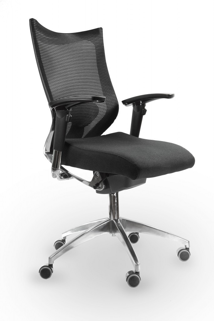 Spinergo OFFICE Spinergo - aktivní kancelářská židle - černá, plast + textil + kov