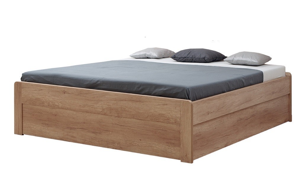 BMB MARIKA s nízkými čely - kvalitní lamino postel s úložným prostorem 180 x 190 cm, lamino