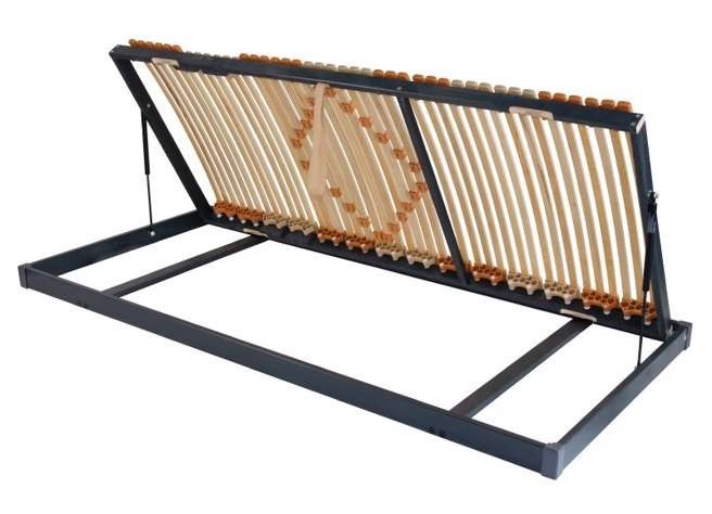 Ahorn TRIOFLEX kombi P PRAVÝ - přizpůsobivý postelový rošt s bočním výklopem 80 x 210 cm, březové lamely + březové nosníky