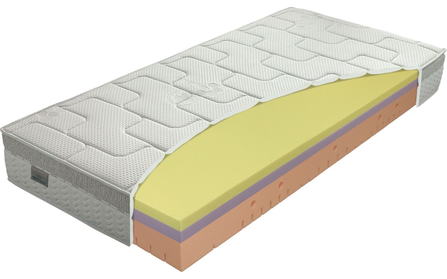 Materasso GALAXY viscostar - matrace z líné pěny s antidekubitní deskou 180 x 200 cm, snímatelný potah