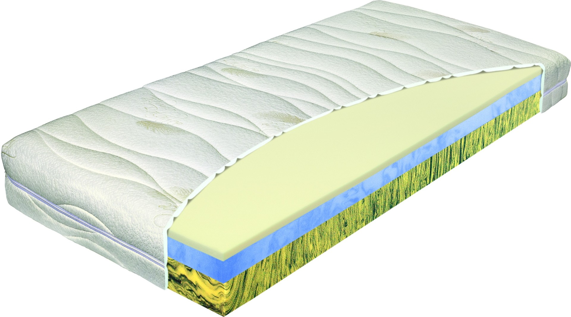 Materasso CAMILLE - komfortní matrace s aromaterapií heřmánku 180 x 220 cm, snímatelný potah