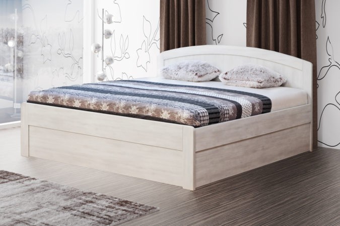 BMB MARIKA ART - kvalitní lamino postel s úložným prostorem 140 x 200 cm, lamino