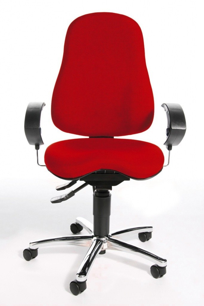 Topstar Topstar - kancelářská židle Sitness 10 - bordó, plast + textil + kov