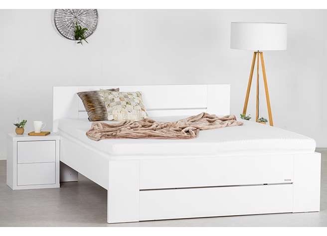 Ahorn LORANO - moderní lamino postel s děleným čelem 140 x 220 cm, lamino