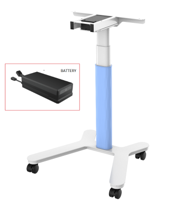 Elektrická výškově nastavitelná podnož - DEF 28 Battery - bílá